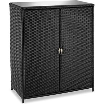 tectake ® Armoire de Jardin 84,5x40,5x103,5 cm, Abri de Jardin Résine tressée & Aluminium, 2 Portes, 3 étagères, Max. 75 kg, Meuble de Rangement Outils Jardinage, Accessoires Piscine, Jouets Enfants - Publicité tectake ® Armoire de Jardin 84,5x40,5x103,5 cm, Abri de Jardin Résine tressée & Aluminium, 2 Portes, 3 étagères, Max. 75 kg, Meuble de Rangement Outils Jardinage, Accessoires Piscine, Jouets Enfants - Publicité