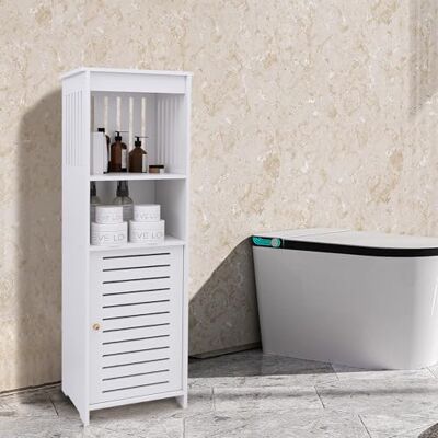 LANTUS Meuble de Salle de Bain, Meuble de Rangement, Armoire sur Pied, pour Salle de Bain, Salon, Salle à Manger, Cuisine, Style Moderne,25 x 20 x 80 cm Blanc - Publicité LANTUS Meuble de Salle de Bain, Meuble de Rangement, Armoire sur Pied, pour Salle de Bain, Salon, Salle à Manger, Cuisine, Style Moderne,25 x 20 x 80 cm Blanc - Publicité