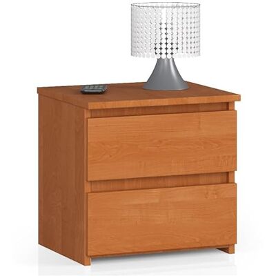 AKORD CL2 table de chevet 40 cm 2 tiroirs Commode de chevet Armoire de chambre à coucher 40 x 40 x 35 cm 10,60 kg Aulne/aulne - Publicité AKORD CL2 table de chevet 40 cm 2 tiroirs Commode de chevet Armoire de chambre à coucher 40 x 40 x 35 cm 10,60 kg Aulne/aulne - Publicité