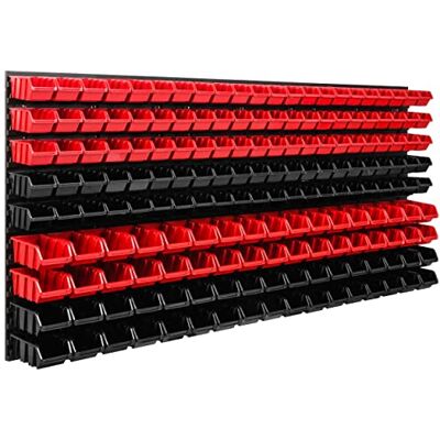 SimpleThing Système de stockage Étagère d'atelier,172x78cm,Lot de 178 pièces,Étagère murale avec boîtes empilables – Plaques murales extra solides Étagère de rangement pour garage - Publicité SimpleThing Système de stockage Étagère d'atelier,172x78cm,Lot de 178 pièces,Étagère murale avec boîtes empilables – Plaques murales extra solides Étagère de rangement pour garage - Publicité