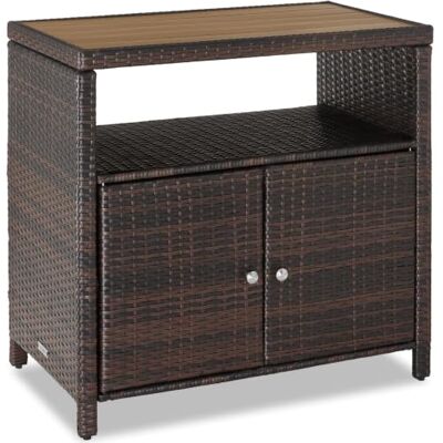 tectake ® Armoire de Jardin 90 x 55,5 x 87 cm, Résistante aux intempéries et UV, Lames WPC Aspect Bois, Rangement extérieur, Armoire extérieure, Meuble de Rangement Jardin, Max. 110kg Marron - Publicité tectake ® Armoire de Jardin 90 x 55,5 x 87 cm, Résistante aux intempéries et UV, Lames WPC Aspect Bois, Rangement extérieur, Armoire extérieure, Meuble de Rangement Jardin, Max. 110kg Marron - Publicité