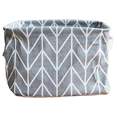 Morbuy Panier de rangement, Cadeau de Noël Petit Bébé lin de rangement Jeux Panier organiseur en tissu avec 2 poignées sur les deux côtés 20 x 15 x 13 cm (une pièce Bandes grises) - Publicité Morbuy Panier de rangement, Cadeau de Noël Petit Bébé lin de rangement Jeux Panier organiseur en tissu avec 2 poignées sur les deux côtés 20 x 15 x 13 cm (une pièce Bandes grises) - Publicité