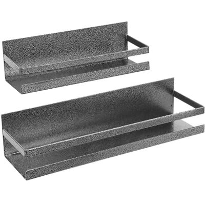 Uten Grande étagère à épices pour réfrigérateur, lot de 2 étagères magnétiques puissantes, organisateur de réfrigérateur mobile pour la cuisine pour contenir des épices, des bocaux - Publicité Uten Grande étagère à épices pour réfrigérateur, lot de 2 étagères magnétiques puissantes, organisateur de réfrigérateur mobile pour la cuisine pour contenir des épices, des bocaux - Publicité