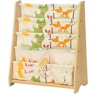 SONGMICS Bibliothèque pour Enfants, Étagère à 4 Niveaux pour Livres, Fournitures Scolaires pour Chambre d’Enfant, Garderie, École Maternelle, Multi-Couleurs, Couleur Bois Naturel d’érable GKR71YL - Publicité SONGMICS Bibliothèque pour Enfants, Étagère à 4 Niveaux pour Livres, Fournitures Scolaires pour Chambre d’Enfant, Garderie, École Maternelle, Multi-Couleurs, Couleur Bois Naturel d’érable GKR71YL - Publicité