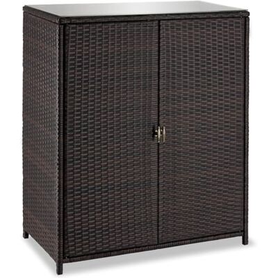 tectake ® Armoire de Jardin 84,5x40,5x103,5 cm, Abri de Jardin Résine tressée & Aluminium, 2 Portes, 3 étagères, Max. 75 kg, Meuble de Rangement Outils Jardinage, Accessoires Piscine, Jouets Enfants - Publicité tectake ® Armoire de Jardin 84,5x40,5x103,5 cm, Abri de Jardin Résine tressée & Aluminium, 2 Portes, 3 étagères, Max. 75 kg, Meuble de Rangement Outils Jardinage, Accessoires Piscine, Jouets Enfants - Publicité