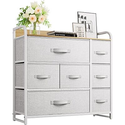 YITAHOME Commode, 7 Tiroirs en Tissu Commode Chambre Meuble de Rangement,Cadre en Métal,Style Moderne,pour Chambre à Coucher, Salon,Gris Clair - Publicité YITAHOME Commode, 7 Tiroirs en Tissu Commode Chambre Meuble de Rangement,Cadre en Métal,Style Moderne,pour Chambre à Coucher, Salon,Gris Clair - Publicité