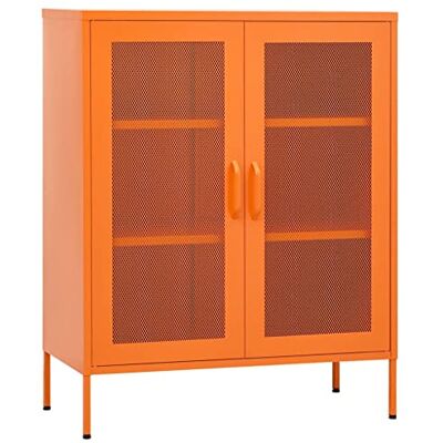 vidaXL Armoire de Rangement Placard Armoire de Stockage Meuble de Rangement Salon Salle de Séjour Intérieur Orange 80x35x101,5 cm Acier - Publicité vidaXL Armoire de Rangement Placard Armoire de Stockage Meuble de Rangement Salon Salle de Séjour Intérieur Orange 80x35x101,5 cm Acier - Publicité