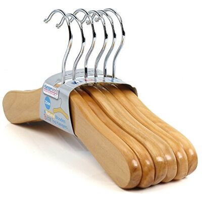 Hangerworld Lot de 12 cintres pour Enfant en Bois Naturel 25 cm - Publicité Hangerworld Lot de 12 cintres pour Enfant en Bois Naturel 25 cm - Publicité