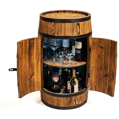 Creative Baril de vin Table haute avec porte et LED RVB Armoire à alcool Étagère à bouteilles en bois Baril en bois Meubles en fût Étagère à vin Bar à vin Baril avec porte 80 - Publicité Creative Baril de vin Table haute avec porte et LED RVB Armoire à alcool Étagère à bouteilles en bois Baril en bois Meubles en fût Étagère à vin Bar à vin Baril avec porte 80 - Publicité