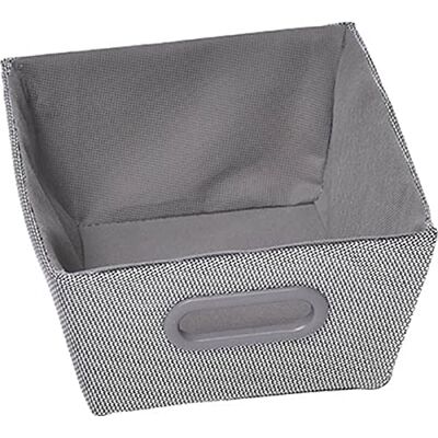 TENDANCE Panier de Rangement Polyester 20,5x26x10,5 cm Argent Salle de Bain Dressing Organisation - Publicité TENDANCE Panier de Rangement Polyester 20,5x26x10,5 cm Argent Salle de Bain Dressing Organisation - Publicité