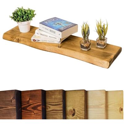 Chill House Wayne/Live Edge Étagère Flottante Rustique, étagère Murale en Bois 29x4.4cm, Chêne Foncé, 70cm - Publicité Chill House Wayne/Live Edge Étagère Flottante Rustique, étagère Murale en Bois 29x4.4cm, Chêne Foncé, 70cm - Publicité