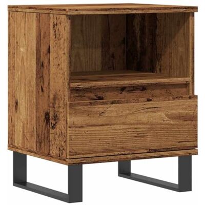 vidaXL Table de Chevet Vieux Bois 40x35x50 cm Bois d’ingénierie, Table d'appoint, Armoire de lit, Table d'appoint pour la Chambre, Table de Nuit - Publicité vidaXL Table de Chevet Vieux Bois 40x35x50 cm Bois d’ingénierie, Table d'appoint, Armoire de lit, Table d'appoint pour la Chambre, Table de Nuit - Publicité