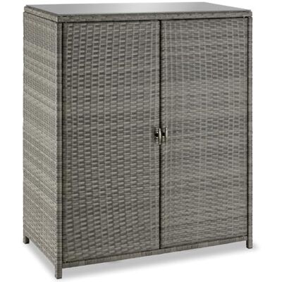 tectake ® Armoire de Jardin 84,5x40,5x103,5 cm, Abri de Jardin Résine tressée & Aluminium, 2 Portes, 3 étagères, Max. 75 kg, Meuble de Rangement Outils Jardinage, Accessoires Piscine, Jouets Enfants - Publicité tectake ® Armoire de Jardin 84,5x40,5x103,5 cm, Abri de Jardin Résine tressée & Aluminium, 2 Portes, 3 étagères, Max. 75 kg, Meuble de Rangement Outils Jardinage, Accessoires Piscine, Jouets Enfants - Publicité