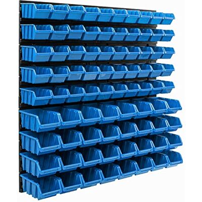 botle Système de stockage mural 770 x 780 mm, 82 pièces, boîtes empilables, panneaux extra solides, étagères extensibles et d'atelier - Publicité botle Système de stockage mural 770 x 780 mm, 82 pièces, boîtes empilables, panneaux extra solides, étagères extensibles et d'atelier - Publicité