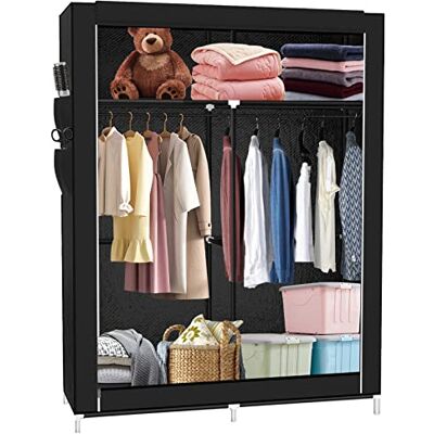LANTUS Armoire de Rangement Pliable– Penderie Dressing Textile en Tissu Intissé avec Fermeture à Glissière – Garde-Robe Placard Camping(105 * 45 * 170cm) - Publicité LANTUS Armoire de Rangement Pliable– Penderie Dressing Textile en Tissu Intissé avec Fermeture à Glissière – Garde-Robe Placard Camping(105 * 45 * 170cm) - Publicité