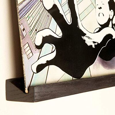 KAIU Rangement Vinyle Mural Installation Facile – Beau Matériau Premium en Chaîne Massif – Design Plat et Élégant pour Votre Maison – Échangez Facilement Vos Disques Vinyles 33 Tours – Noir - Publicité KAIU Rangement Vinyle Mural Installation Facile – Beau Matériau Premium en Chaîne Massif – Design Plat et Élégant pour Votre Maison – Échangez Facilement Vos Disques Vinyles 33 Tours – Noir - Publicité