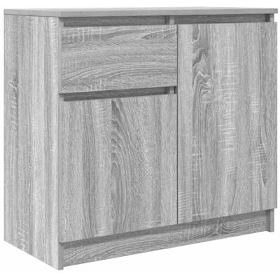 vidaXL Buffet avec tiroir Sonoma Gris 71x35x65 cm Bois d'ingénierie, Meuble de Rangement, Buffet, Meuble d'entrée, Meuble Buffet - Publicité vidaXL Buffet avec tiroir Sonoma Gris 71x35x65 cm Bois d'ingénierie, Meuble de Rangement, Buffet, Meuble d'entrée, Meuble Buffet - Publicité