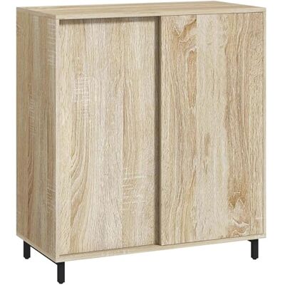 HOMCOM Armoire à Chaussures d'entrée à 4 Niveaux, Armoire à Chaussures en Bois aggloméré et Acier avec Porte coulissante, Armoire à Chaussures avec étagères pour 12 Paires de Chaussures, 80x40x93 cm, - Publicité HOMCOM Armoire à Chaussures d'entrée à 4 Niveaux, Armoire à Chaussures en Bois aggloméré et Acier avec Porte coulissante, Armoire à Chaussures avec étagères pour 12 Paires de Chaussures, 80x40x93 cm, - Publicité