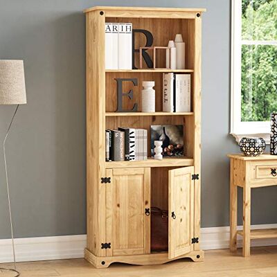Vida Designs Home Discount Corona 2 Portes Gradins Pin Massif ciré Finition, Beige - Publicité Vida Designs Home Discount Corona 2 Portes Gradins Pin Massif ciré Finition, Beige - Publicité