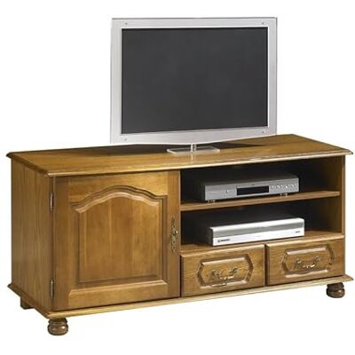 Generic - TV60Rustique - 1 porte - 2 tiroirs - Console TV - Publicité Generic - TV60Rustique - 1 porte - 2 tiroirs - Console TV - Publicité