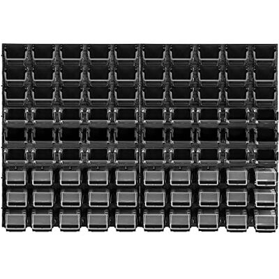KADAX Lot de 90 Étagère murale d'atelier, 116 x 78 cm, système de stockage en plastique robuste, étagère d'atelier résistante aux UV, plaques murales extensibles, étagère pour garage, (noir, v2) - Publicité KADAX Lot de 90 Étagère murale d'atelier, 116 x 78 cm, système de stockage en plastique robuste, étagère d'atelier résistante aux UV, plaques murales extensibles, étagère pour garage, (noir, v2) - Publicité