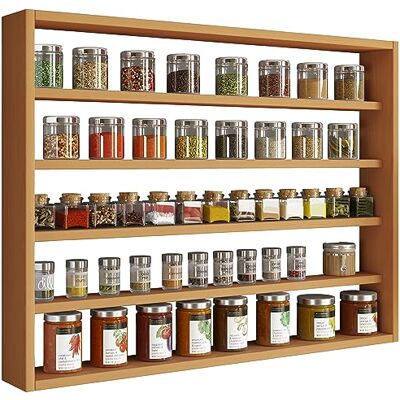VCM Étagère murale en bois Tableau mural Cuisine Épices Cuisine Collectionneur Vitrine Esaldi L Hêtre - Publicité VCM Étagère murale en bois Tableau mural Cuisine Épices Cuisine Collectionneur Vitrine Esaldi L Hêtre - Publicité