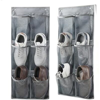 xtemtoamz Range Chaussures Suspendu,Rangement Chaussure Porte,Range-Chaussures pour Penderie,Convient pour Une Utilisation Derrière Les Portes, dans Les Armoires,Comprend 6 Sacs À Chaussures,2 Pièce - Publicité xtemtoamz Range Chaussures Suspendu,Rangement Chaussure Porte,Range-Chaussures pour Penderie,Convient pour Une Utilisation Derrière Les Portes, dans Les Armoires,Comprend 6 Sacs À Chaussures,2 Pièce - Publicité