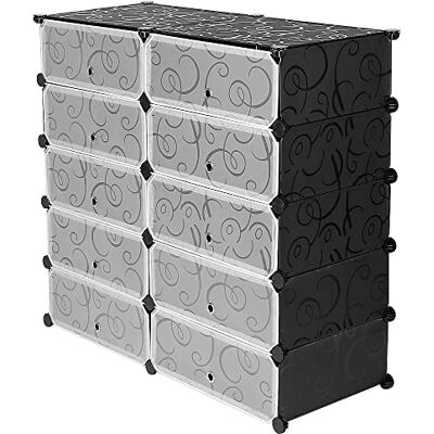 LANTUS Armoire Chambre Plastique Enfants Rose,Étagère Cubes Rangement penderie Armoire 10 casiers Plastique modulable DIY, Armoire de Rangement Meuble pour Vêtements Chaussures Jouets - Publicité LANTUS Armoire Chambre Plastique Enfants Rose,Étagère Cubes Rangement penderie Armoire 10 casiers Plastique modulable DIY, Armoire de Rangement Meuble pour Vêtements Chaussures Jouets - Publicité