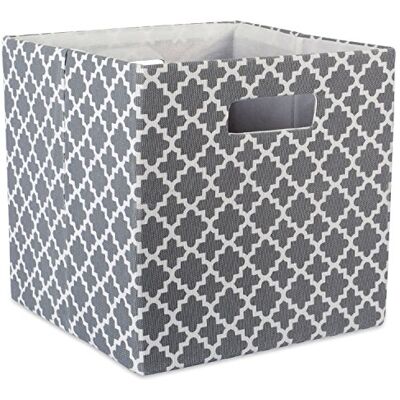 DII Boîte de rangement rigide pliable en tissu pour crèche, bureau et maison 27,9 x 27,9 x 27,9 cm Gris - Publicité DII Boîte de rangement rigide pliable en tissu pour crèche, bureau et maison 27,9 x 27,9 x 27,9 cm Gris - Publicité