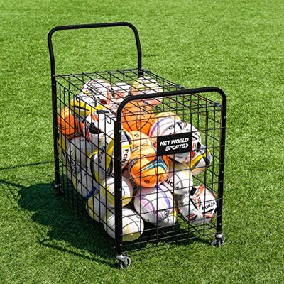 FORZA Chariot de Rangement pour Ballons/Équipement de Sport – Panier Porte-Ballons à roulettes - Publicité FORZA Chariot de Rangement pour Ballons/Équipement de Sport – Panier Porte-Ballons à roulettes - Publicité