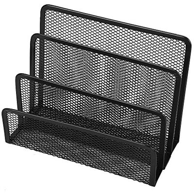 XGOPTS Porte-revues de Bureau/Porte-Magazine/Lettres en Métal Maille Organiseur de Bureau avec 3 Compartiments Etagère de Rangement Bureau Bibliothèque Casier de Stockage Document Courrier Dossier - Publicité XGOPTS Porte-revues de Bureau/Porte-Magazine/Lettres en Métal Maille Organiseur de Bureau avec 3 Compartiments Etagère de Rangement Bureau Bibliothèque Casier de Stockage Document Courrier Dossier - Publicité