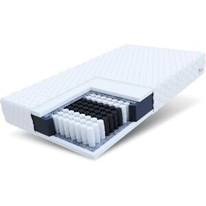 FDM Orthia Matelas à Ressorts ensachés 180x200 cm, 7 Zones, fermeté H3 (moyennement Ferme), Hauteur 17 cm, Mousse de polyuréthane, Double Face, Housse Amovible et Lavable - Publicité FDM Orthia Matelas à Ressorts ensachés 180x200 cm, 7 Zones, fermeté H3 (moyennement Ferme), Hauteur 17 cm, Mousse de polyuréthane, Double Face, Housse Amovible et Lavable - Publicité