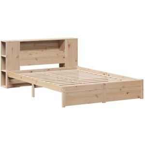 vidaXL Lit bibliothèque sans Matelas 120x200 cm Bois de pin Massif, lit, Meuble de Chambre à Coucher, lit avec Rangement, lit Double, lit en Bois - Publicité vidaXL Lit bibliothèque sans Matelas 120x200 cm Bois de pin Massif, lit, Meuble de Chambre à Coucher, lit avec Rangement, lit Double, lit en Bois - Publicité