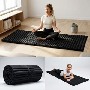 Leewadee Tapis Thai Enroulable 190 x 70 cm Kapok Tapis de Sol Sommeil Massage Méditation Alternative Futon - Publicité Leewadee Tapis Thai Enroulable 190 x 70 cm Kapok Tapis de Sol Sommeil Massage Méditation Alternative Futon - Publicité