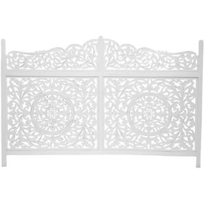 ATMOSPHERA CREATEUR D'INTERIEUR Atmosphera Tête de lit Fanny Blanc 123x182 cm - Publicité ATMOSPHERA CREATEUR D'INTERIEUR Atmosphera Tête de lit Fanny Blanc 123x182 cm - Publicité