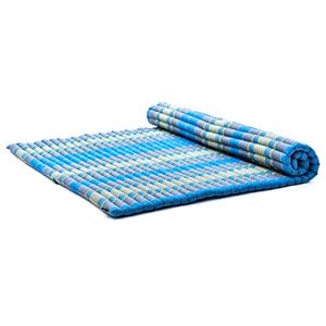 LEEWADEE Tapis Thai Enroulable Extra Large 190 x 145 cm Kapok 2 Personnes & Massage Thaï Alternative Futon - Publicité LEEWADEE Tapis Thai Enroulable Extra Large 190 x 145 cm Kapok 2 Personnes & Massage Thaï Alternative Futon - Publicité