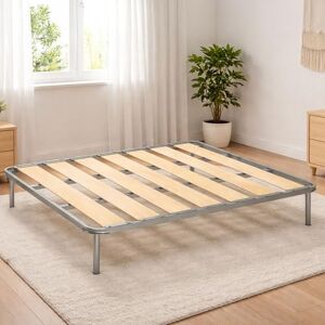 Talamo Italia Sommier double Mariagiulia, sommier orthopédique à lattes larges, 100% Made in Italy, 120x190h 31 cm - Publicité Talamo Italia Sommier double Mariagiulia, sommier orthopédique à lattes larges, 100% Made in Italy, 120x190h 31 cm - Publicité