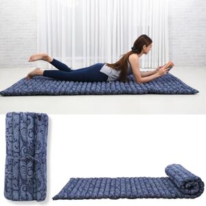 LEEWADEE Tapis Thai Enroulable 190 x 70 cm Kapok Tapis de Sol Sommeil Massage Méditation Alternative Futon - Publicité LEEWADEE Tapis Thai Enroulable 190 x 70 cm Kapok Tapis de Sol Sommeil Massage Méditation Alternative Futon - Publicité