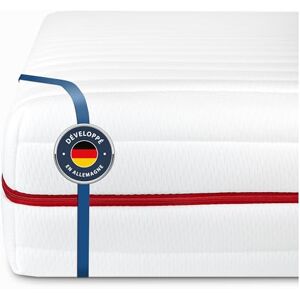 BMM Matelas Classique 90 x 200 cm Niveau de Fermeté H4 Extra Ferme en Mousse Froide Certifié Öko-Tex Ergonomique à 7 Zones Hauteur 19 cm de Conception Allemande - Publicité BMM Matelas Classique 90 x 200 cm Niveau de Fermeté H4 Extra Ferme en Mousse Froide Certifié Öko-Tex Ergonomique à 7 Zones Hauteur 19 cm de Conception Allemande - Publicité