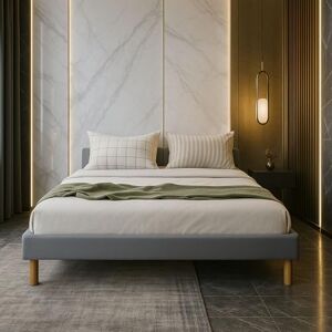 Nuit D'or Mina Solide et Confortable Sommier Tapissier Gris + Pieds en 20 cm pour Matelas en 120x190-13 Lattes Montage Rapide et Facile - Publicité Nuit D'or Mina Solide et Confortable Sommier Tapissier Gris + Pieds en 20 cm pour Matelas en 120x190-13 Lattes Montage Rapide et Facile - Publicité