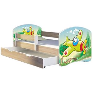 ACMA Lit Enfant Bébé TIROIR Matelas Gratuite CHÊNE Sonoma II (29 Plane, 140 x 70 cm + tiroir) - Publicité ACMA Lit Enfant Bébé TIROIR Matelas Gratuite CHÊNE Sonoma II (29 Plane, 140 x 70 cm + tiroir) - Publicité
