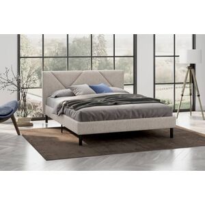 DMORA - Caldes - Beige - 160x190 - Bed - Publicité DMORA - Caldes - Beige - 160x190 - Bed - Publicité