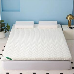 ZJIQOH Tatami Futon Japonais Matelas De Sol 5 Cm D'Épaisseur, Surmatelas 2 Personnes Doux Pliable, pour Lit D'Adulte Camping, Dortoir, 1 Place(White,150 x 200 x 5 cm) - Publicité ZJIQOH Tatami Futon Japonais Matelas De Sol 5 Cm D'Épaisseur, Surmatelas 2 Personnes Doux Pliable, pour Lit D'Adulte Camping, Dortoir, 1 Place(White,150 x 200 x 5 cm) - Publicité