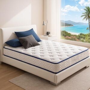 SAMPUR Matelas Blue Nano Gel Mémoire de Forme et Gel Rafraîchissant Soutien Mi-Ferme Epaisseur 23 cm (200 x 200 cm) - Publicité SAMPUR Matelas Blue Nano Gel Mémoire de Forme et Gel Rafraîchissant Soutien Mi-Ferme Epaisseur 23 cm (200 x 200 cm) - Publicité
