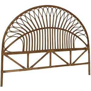 sweeek Tête de lit en rotin foncé. L 160 x P3 x H130cm - Publicité sweeek Tête de lit en rotin foncé. L 160 x P3 x H130cm - Publicité