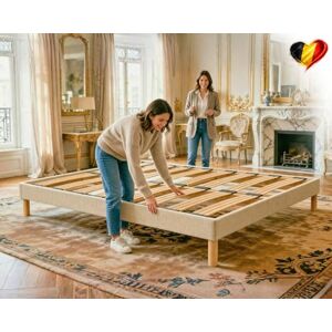 Primo Douce Lune - Sommier 140x190 - Beige - Slatted bed base - Publicité Primo Douce Lune - Sommier 140x190 - Beige - Slatted bed base - Publicité