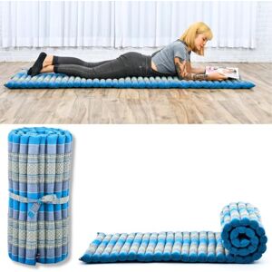 LEEWADEE Tapis Thai Enroulable 190 x 70 cm Kapok Tapis de Sol Sommeil Massage Méditation Alternative Futon - Publicité LEEWADEE Tapis Thai Enroulable 190 x 70 cm Kapok Tapis de Sol Sommeil Massage Méditation Alternative Futon - Publicité