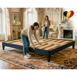 Douce Lune Sommier 140x190 Noir Anthracite, Hauteur 30 cm, à Lattes Actives en Bois, Cadre Tapissé, Structure Solide en Bois Massifs, avec Pieds inclus, Stable et Silencieux, Lit 2 Personnes pour Chambre Adulte - Publicité Douce Lune Sommier 140x190 Noir Anthracite, Hauteur 30 cm, à Lattes Actives en Bois, Cadre Tapissé, Structure Solide en Bois Massifs, avec Pieds inclus, Stable et Silencieux, Lit 2 Personnes pour Chambre Adulte - Publicité