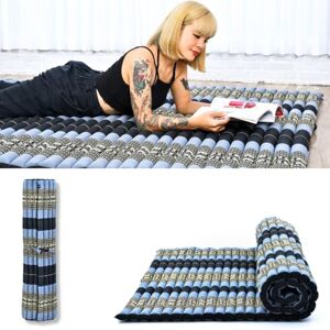 LEEWADEE Tapis Thai Enroulable Extra Large 190 x 145 cm Kapok 2 Personnes & Massage Thaï Alternative Futon - Publicité LEEWADEE Tapis Thai Enroulable Extra Large 190 x 145 cm Kapok 2 Personnes & Massage Thaï Alternative Futon - Publicité