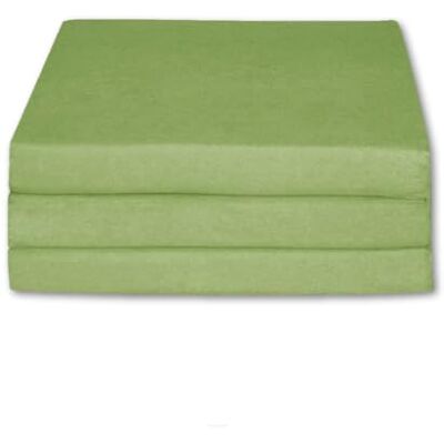 FORTISLINE Matelas d'appoint Pliant lit d'appoint lit d'invité futon Pouf 195x80x9 cm Couleur Vert - Publicité FORTISLINE Matelas d'appoint Pliant lit d'appoint lit d'invité futon Pouf 195x80x9 cm Couleur Vert - Publicité